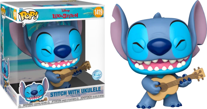 FUNKO POP! Vinilinė figūrėlė: Disney - Stitch su ukulele, 25 cm