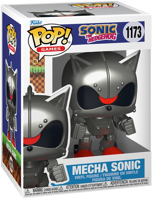 FUNKO POP! Vinilinė figūrėlė: Sonic The Hedgehog - Mecha Sonic, 9 cm