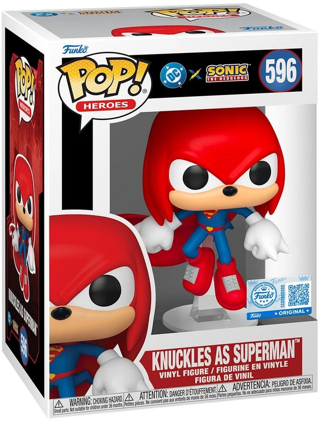 FUNKO POP! Vinilinė figūrėlė: Sonic - Knuckles as Superman, 9 cm