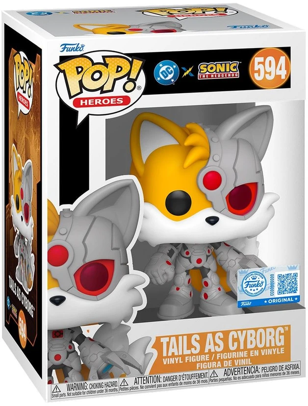 FUNKO POP! Vinilinė figūrėlė: Sonic - Tails as Cyborg, 9.5 cm