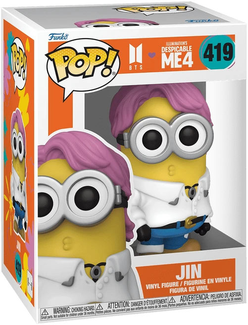 FUNKO POP! Vinilinė figūrėlė: BTS x Despicable Me 4 - Jin