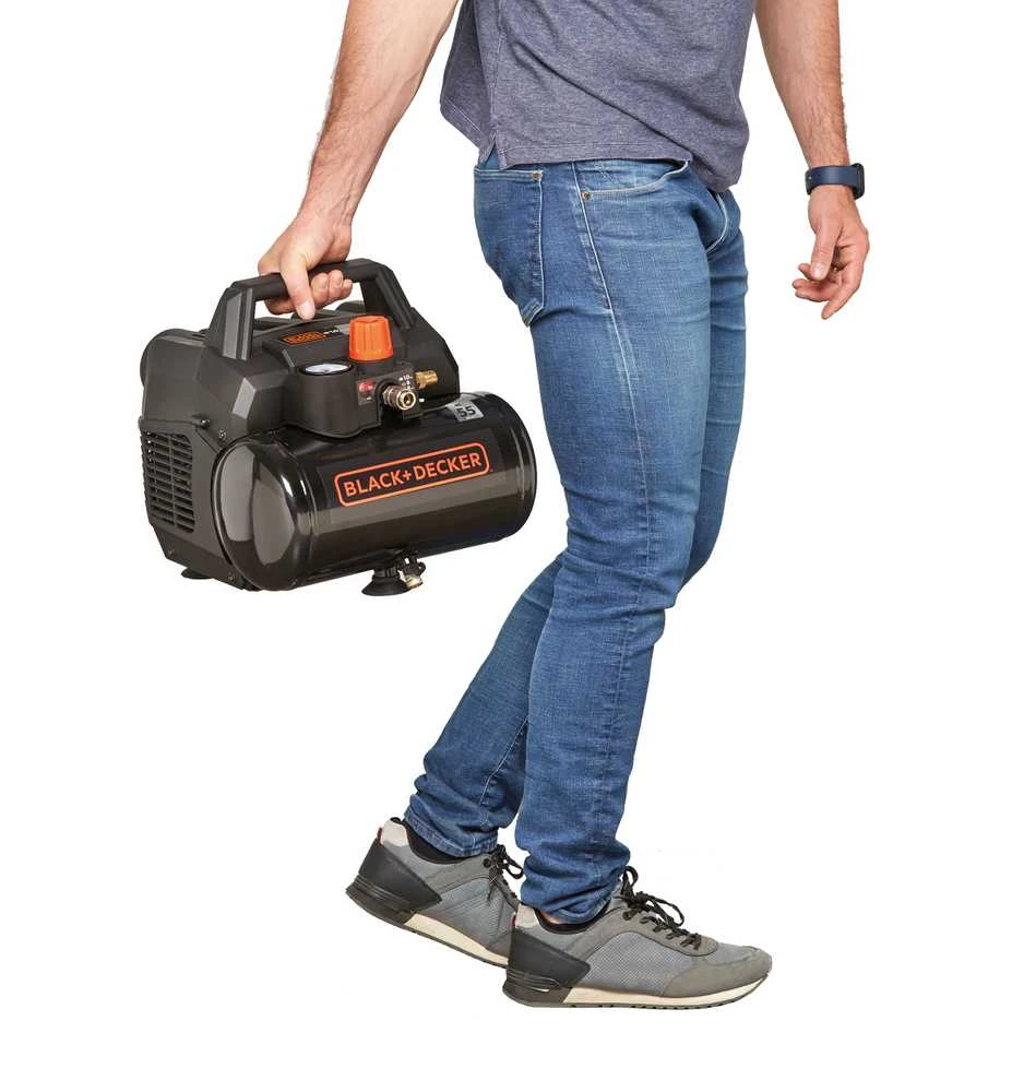 Black & Decker Oro kompresorius Juodas & Decker BXCMX106HE, 750 W, 230 V