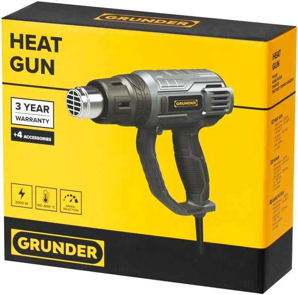 Nezatříděno Orapūtė Grunder HZ-HG12-E202X, 2000 W