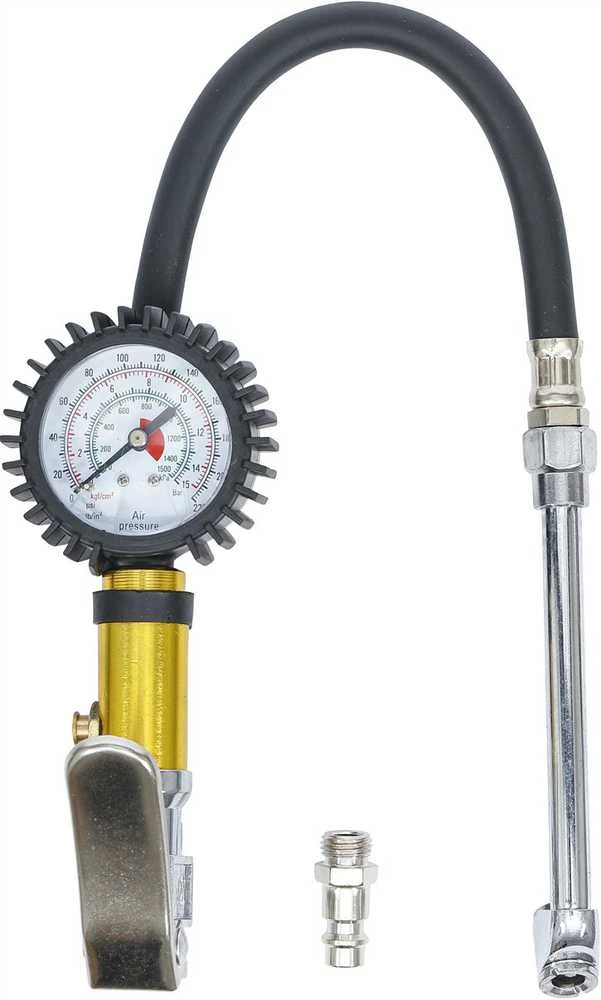 Bgs Technic Pripūtimo pistoletas su manometru | 0 - 15 bar (55412)