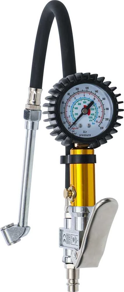 Bgs Technic Pripūtimo pistoletas su manometru | 0 - 15 bar (55412)