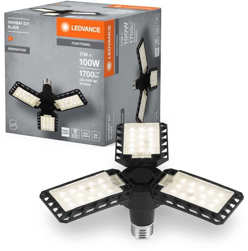 Šviestuvas Ledvance LED, baltas, E27, 17 W, 1700 lm