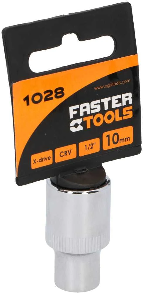 Faster_Tools Varžtų galvutė Faster Tools 1/2″ 10 mm 1028