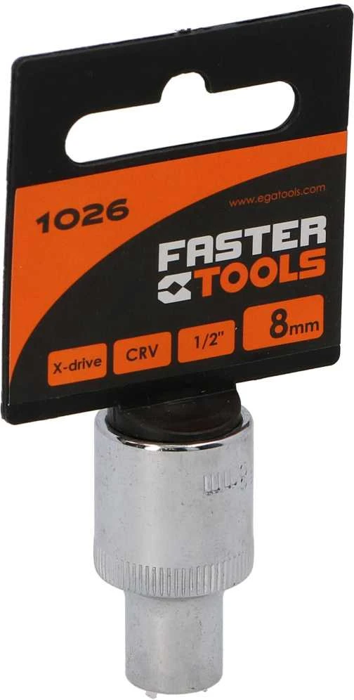 Faster_Tools Varžtų galvutė Faster Tools 1/2″ 8 mm 1026