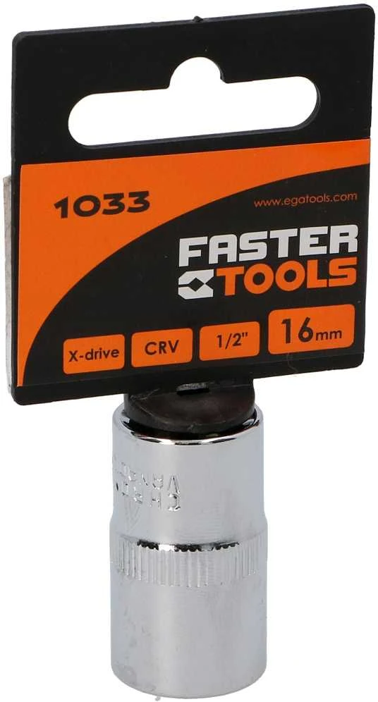 Faster_Tools Varžtų galvutė Faster Tools 1/2″ 16 mm 1033