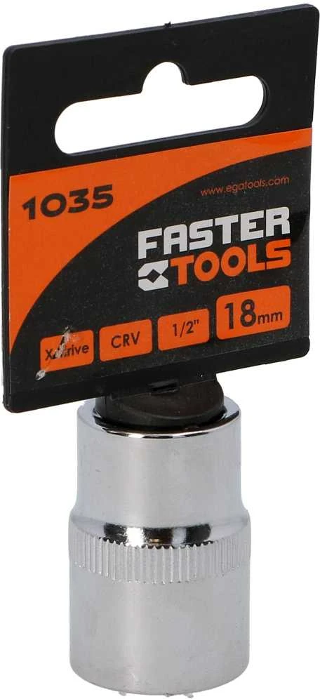 Faster_Tools Varžtų galvutė Faster Tools 1/2″ 18 mm 1035