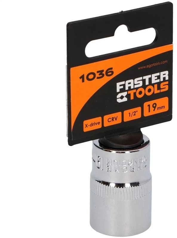 Faster_Tools Varžtų galvutė Faster Tools 1/2″ 19 mm 1036