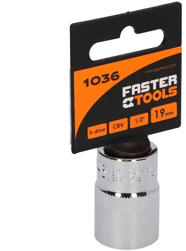 Faster_Tools Varžtų galvutė Faster Tools 1/2″ 19 mm 1036
