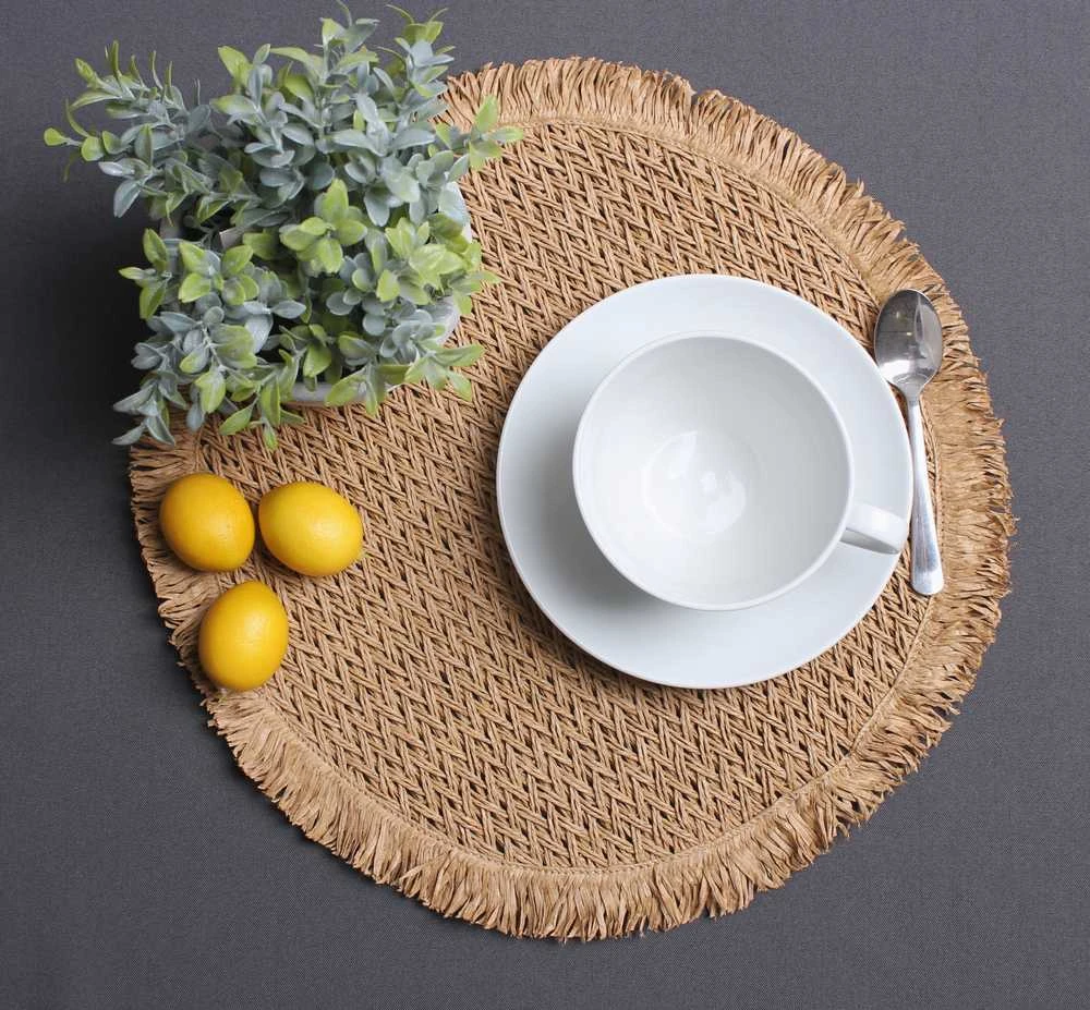 Domoletti PLACEMAT CERRO D38CM LIGHT Pilkas