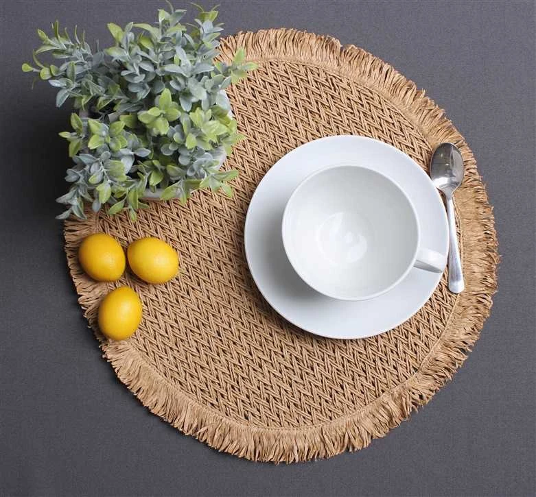 Domoletti PLACEMAT CERRO D38CM LIGHT Pilkas