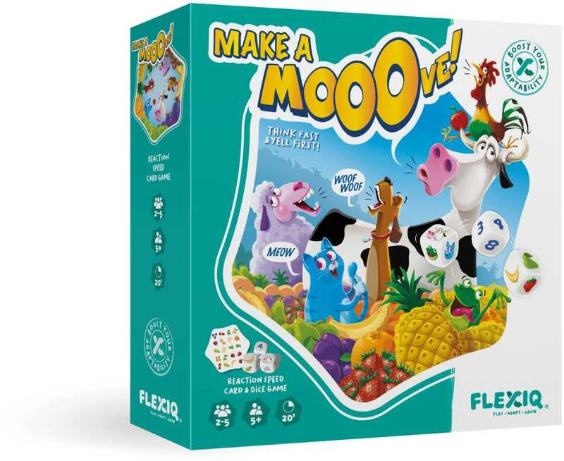 FLEXIQ Stalo žaidimas „Make A Mooove“