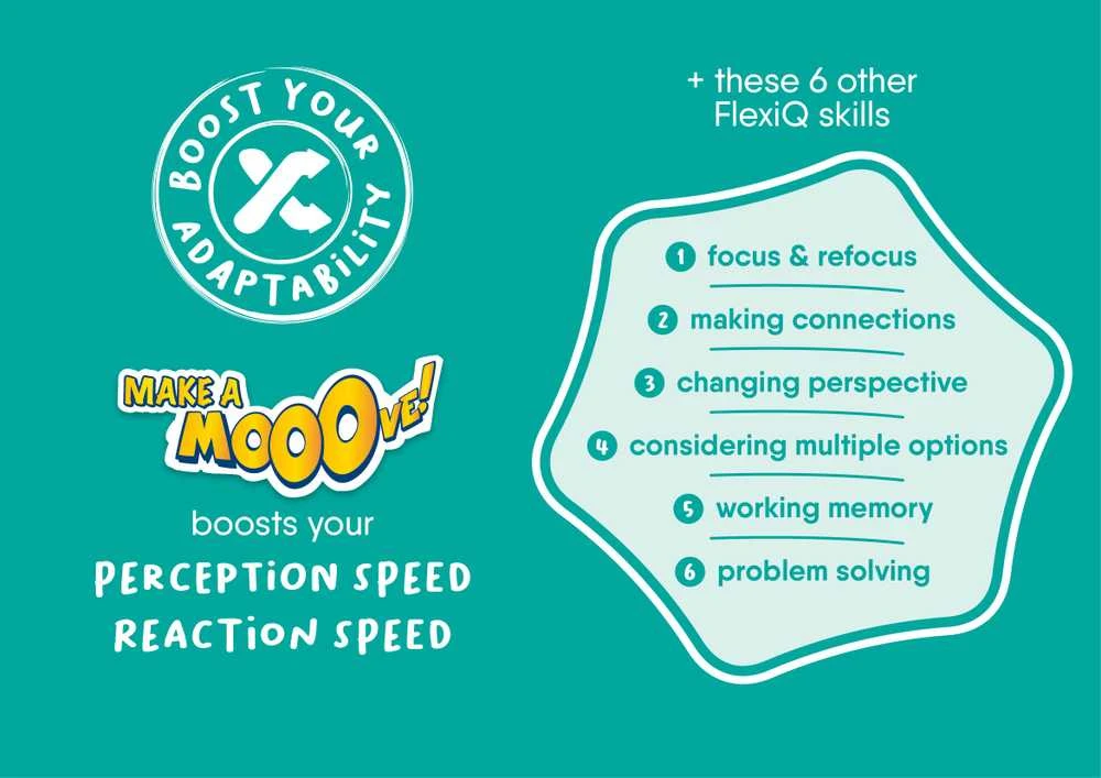FLEXIQ Stalo žaidimas „Make A Mooove“