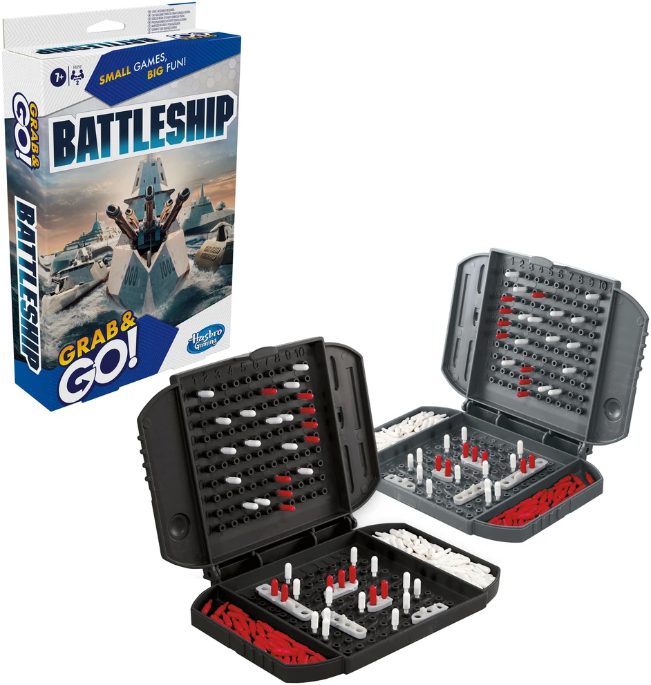 HASBRO GAMING „Grab&Go“ kelioninis žaidimas „Laivų mūšis“
