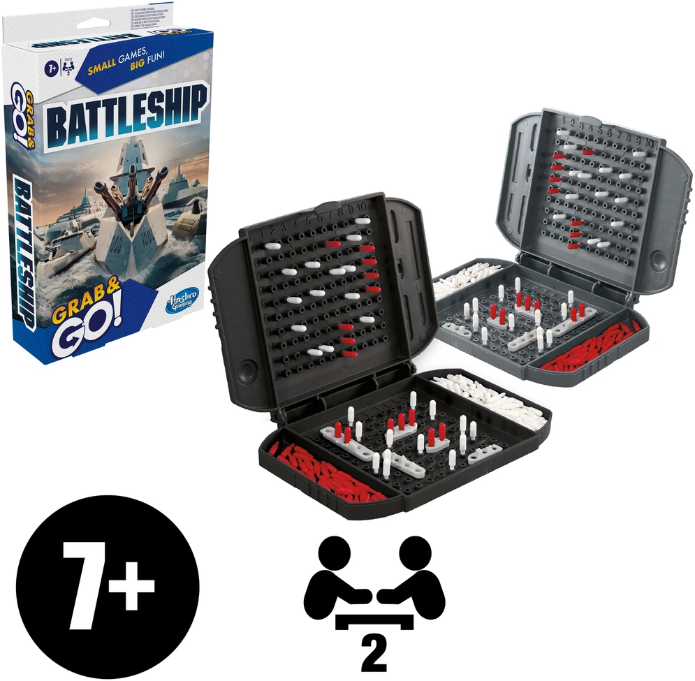 HASBRO GAMING „Grab&Go“ kelioninis žaidimas „Laivų mūšis“