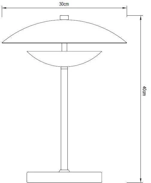 Lampa stołowa Domoletti TABLE LIGHT AURAS 2XE14 Juodas