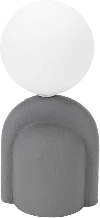 Stalinė lempa „Domoletti Menorca“ stiklinė, G9, D12CM, pilka