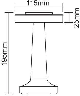 Stalinis šviestuvas Domoletti RODEO ETLED-53C, LED, 0.5W