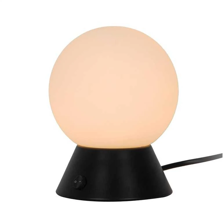 Lampa stołowa Domoletti TABLE LIGHT RUTH E14 D12CM Juodas/Baltas