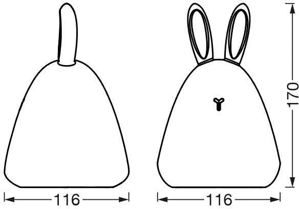Osram Stalinis šviestuvas Ledvance NIGHTLUX RABBIT 4058075602113