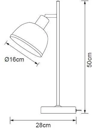 Lampa stołowa Domoletti STALINĖ LIETUVA CORBO E27 BAMBOO