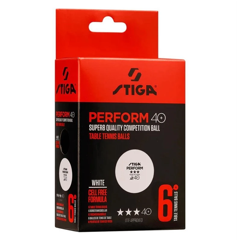Stalo teniso kamuoliukas Stiga, 40 mm, 6 vnt.