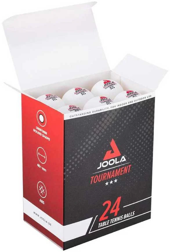 Stalo teniso kamuoliukai JOOLA Tournament*** 40+ WH, 24 vnt.