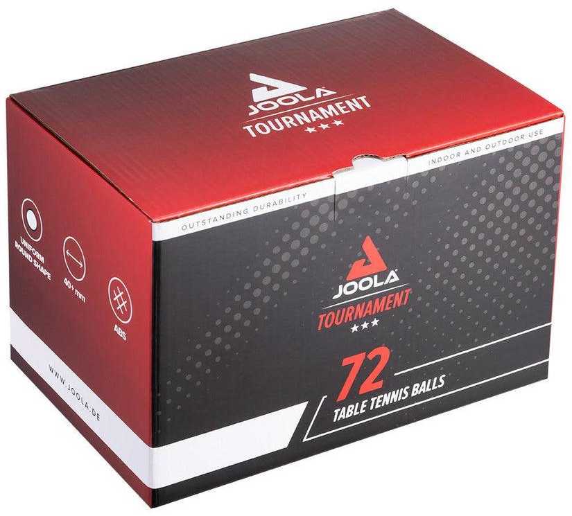Stalo teniso kamuoliukai Joola Tournament 3 žvaigždės 72 vnt balti