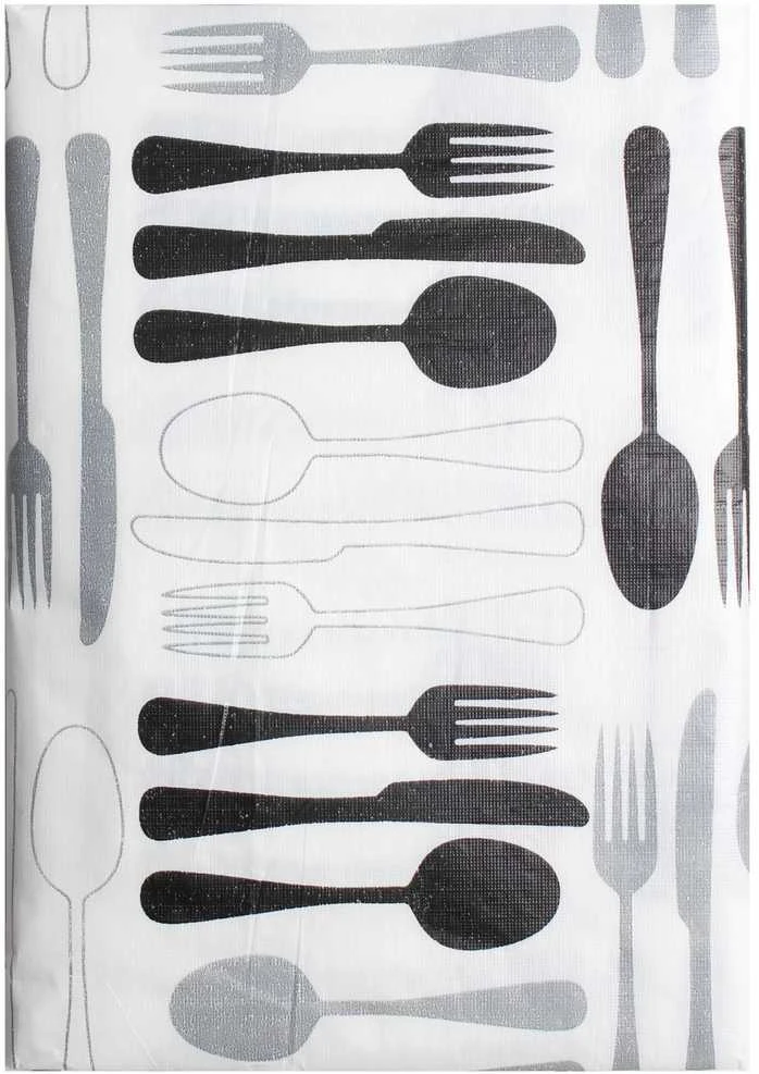 Staltiesė Splendid FORK, balta/juoda, 150 x 180 cm