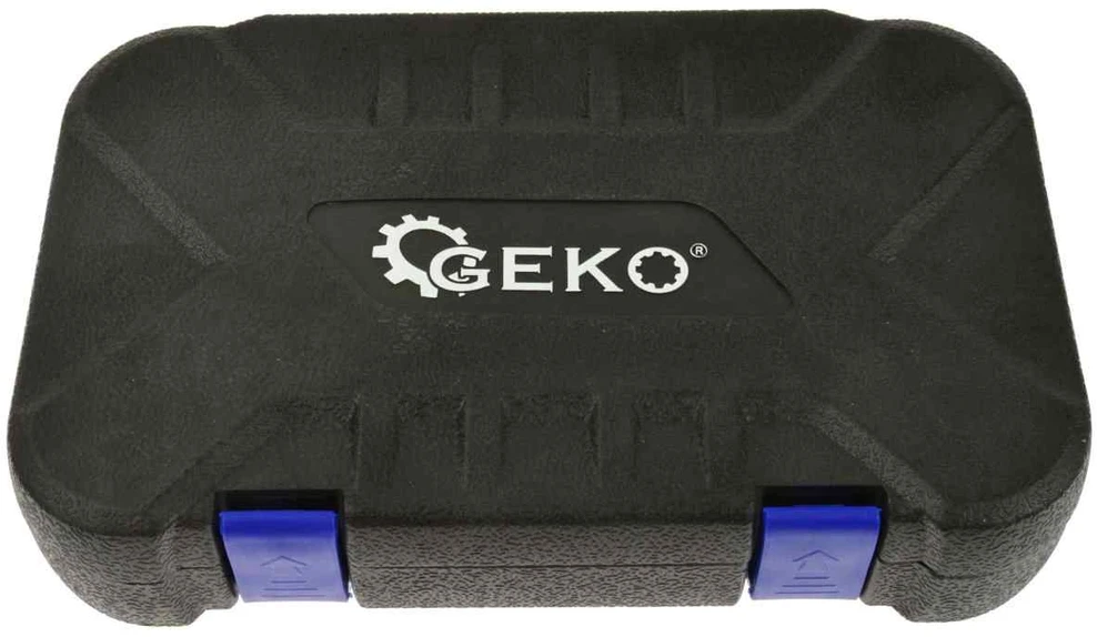 Galvu komplekts Geko 1/4 colio, 4-14 mm, 56 vnt. lagaminėlyje