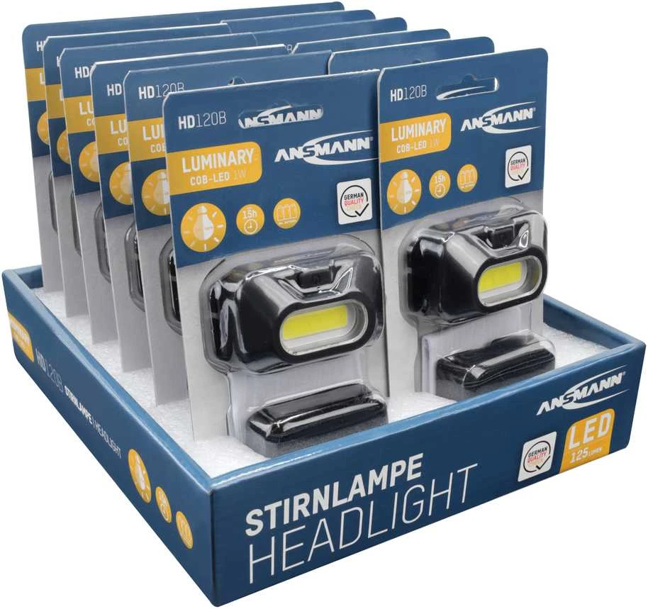 „Favor LED Ansmann HD120B“ 125 lm 3xAAA