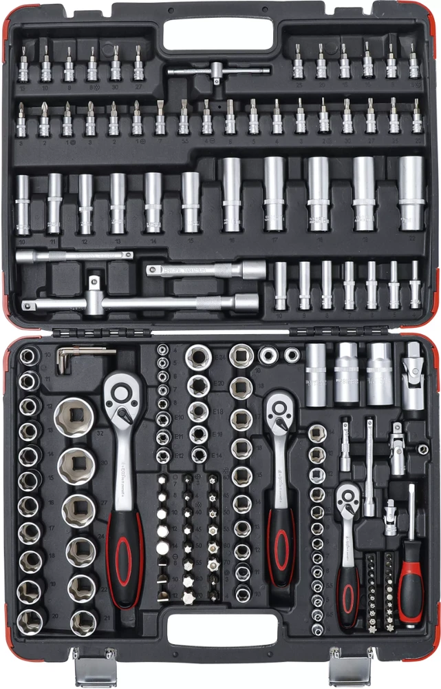 Grąžtas Galvutės rinkinys BGS Technic-1/4" - 3/8" - 1/2" jungtis - 172 vnt.
