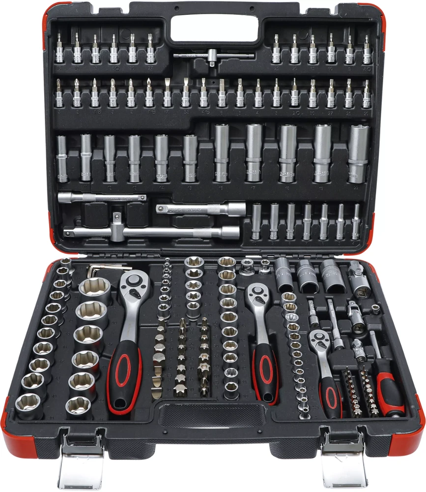 Grąžtas Galvutės rinkinys BGS Technic-1/4" - 3/8" - 1/2" jungtis - 172 vnt.