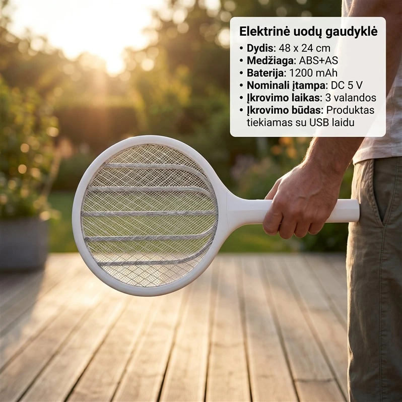 Garden Cente Elektroninė vabzdžių gaudyklė musėms. uodams BTMS02