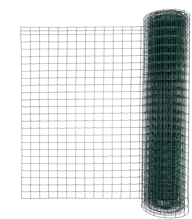 Garden Cente Virintas tinklas. 60x50x2.5 mm. 120 cm. 15 m. cinkuota/pvc