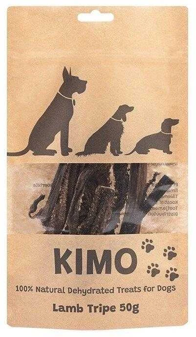 Kimo Kaivana Dog Natūralūs Skanėstai džiovinti ėriukų žarnokai 100g