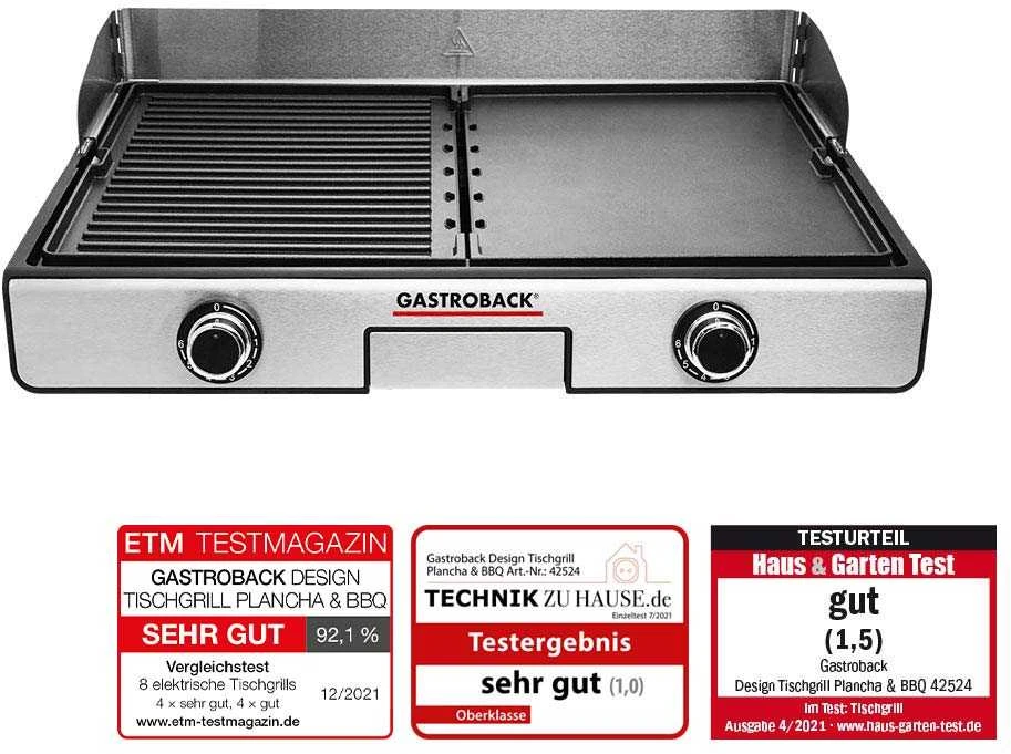Gastroback Dizaino stalas grilis Plancha & BBQ 42524