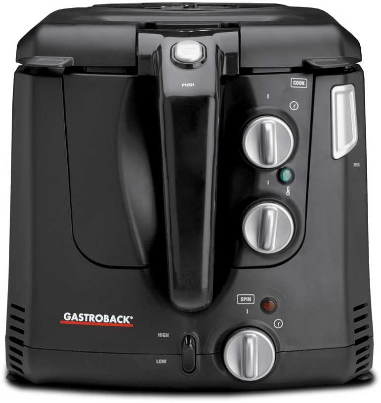 Gruzdintuvė Gastroback Vita-Spin Fryer, 2000 W, 2.5 l, juoda