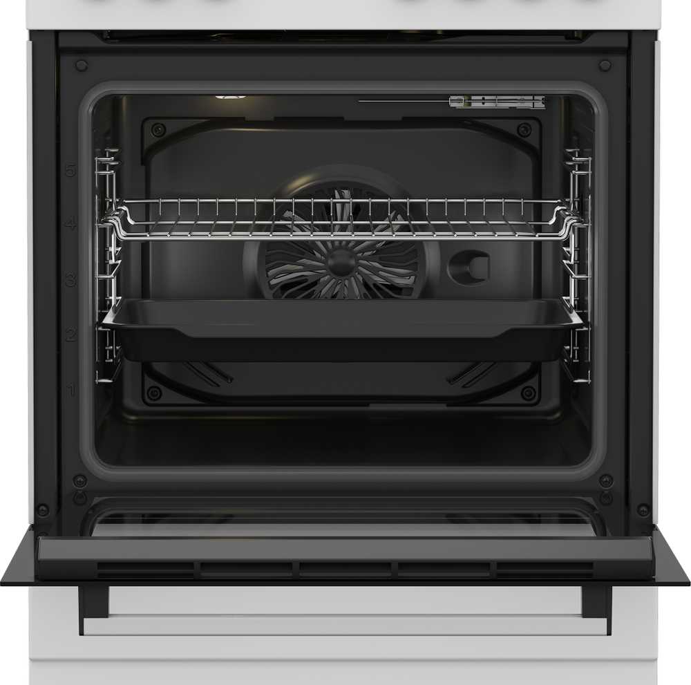Viryklė Gas stove with electric orkaitė Beko FBE62120SWD