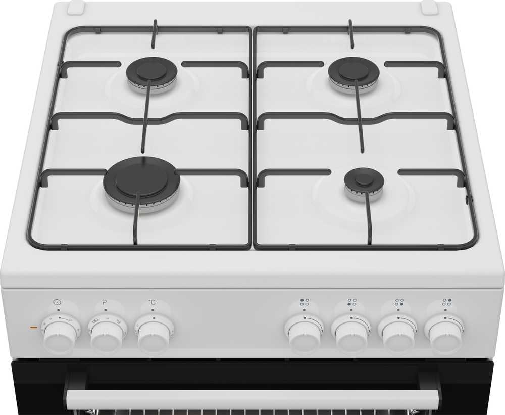 Viryklė Gas stove with electric orkaitė Beko FBE62120SWD