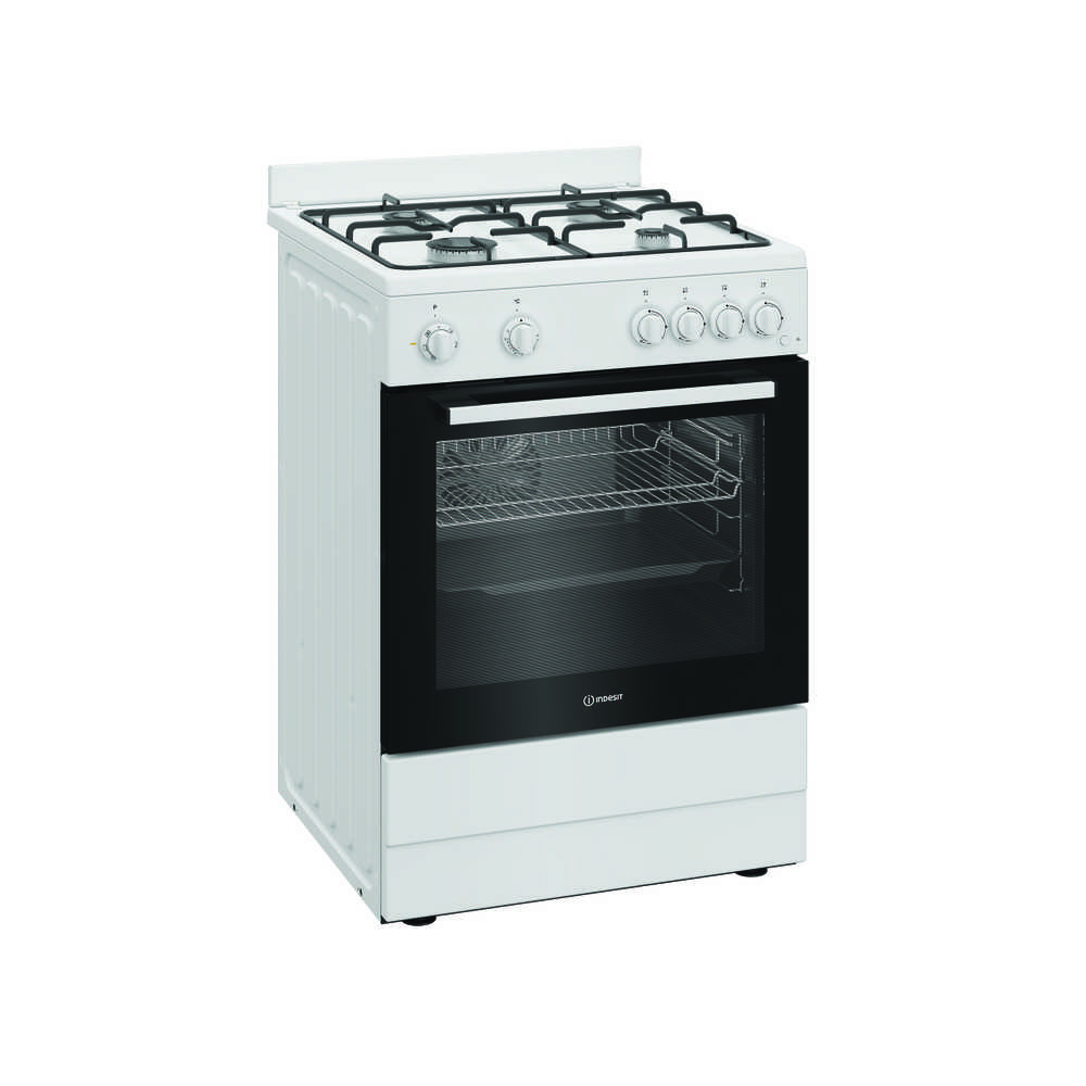 Viryklė INDESIT Cooker | I6G5KCW | Hob type Gas | Oven type Electric | Baltas | Plotis 60 cm | Grilling | Gylis 60 cm | 72 L