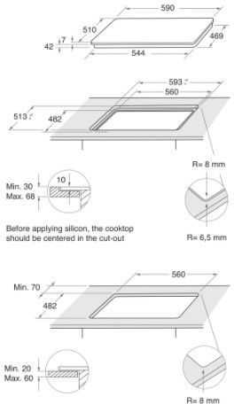 WHIRLPOOL Dujinė kaitlentė AKTL 629/S 60 cm Sidabrinis Dawn