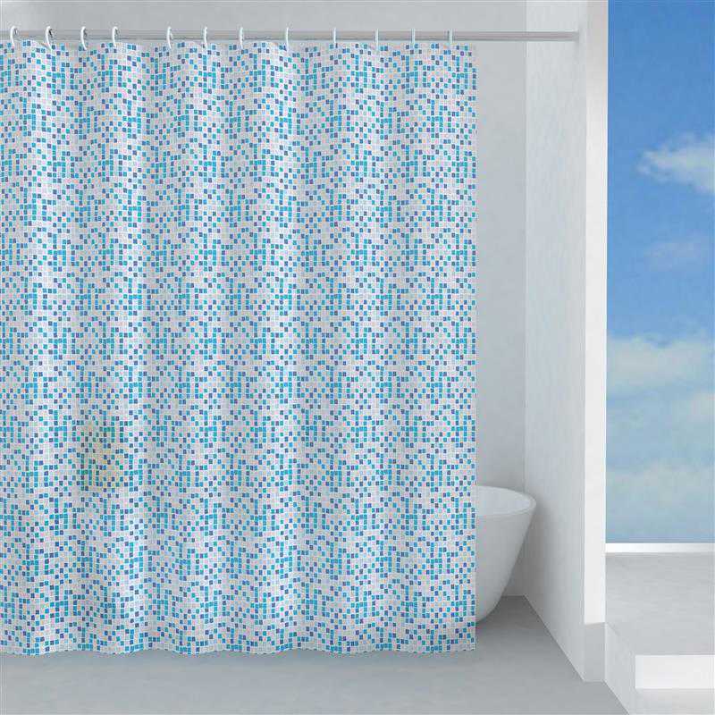 Dušas aizkars Gedy Pool TVI13321830, zila krās./balta krās., 200 cm x 180 cm