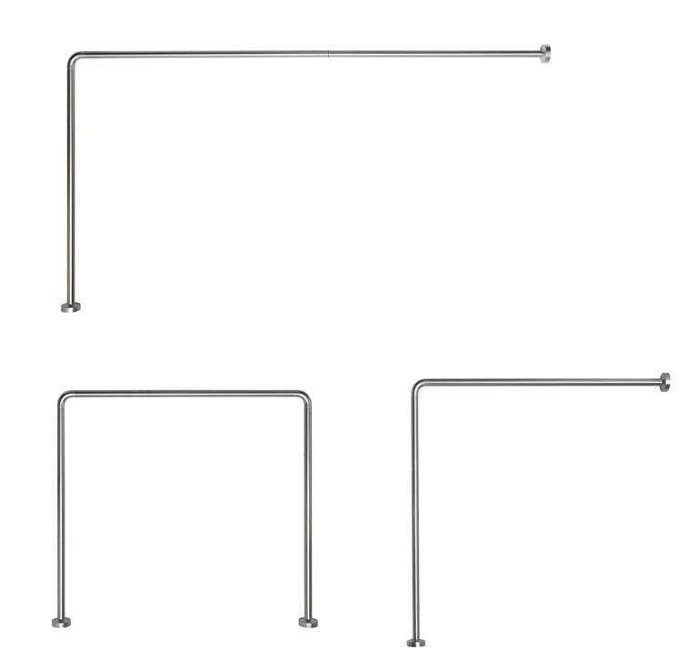 Gedy Shower Rail 80x170x2.5cm Chrome