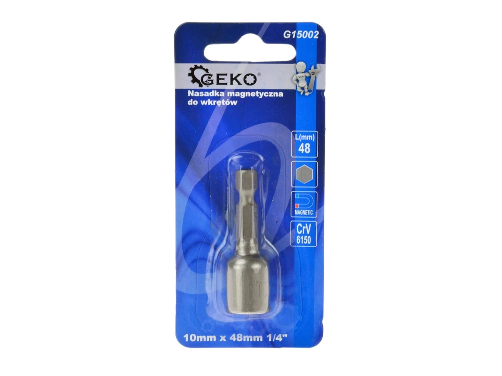 Geko Nasadka magnetyczna do wkrętów 10mmx48mm 1/4''/typ Farmer/ (200)