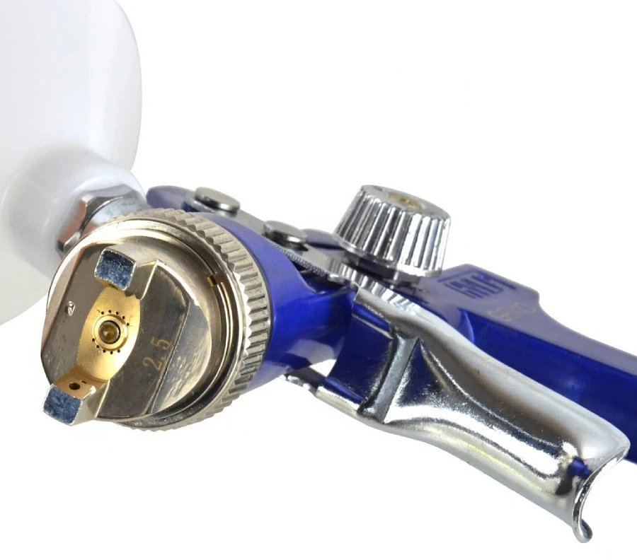 Geko Purškimo pistoletas profesionalus 2.5mm antgalis 0.6L talpa