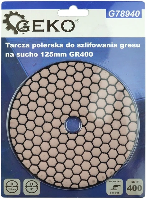 Geko Deimantinis diskas sausam šlifavimui 125mm 400